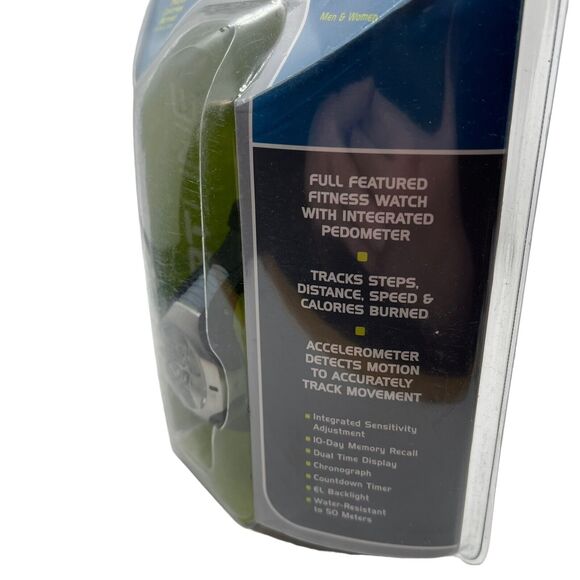 Pedometer Watch Sportline Total Fitness New Sealed 955 Unisex Men Women Vintage - Picture 11 of 14